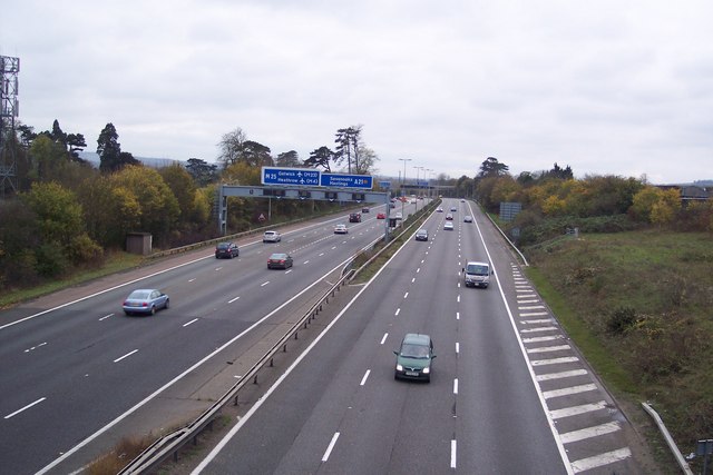 File:The M26 Motorway heading towards Junction 5 - geograph.org.uk - 1578220.jpg