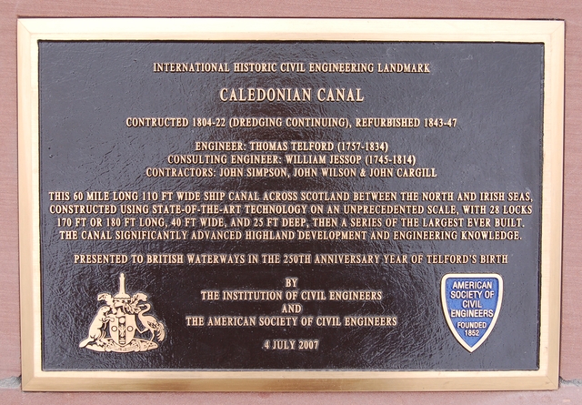File:Caledonian Canal memorial plaque - geograph.org.uk - 489105.jpg