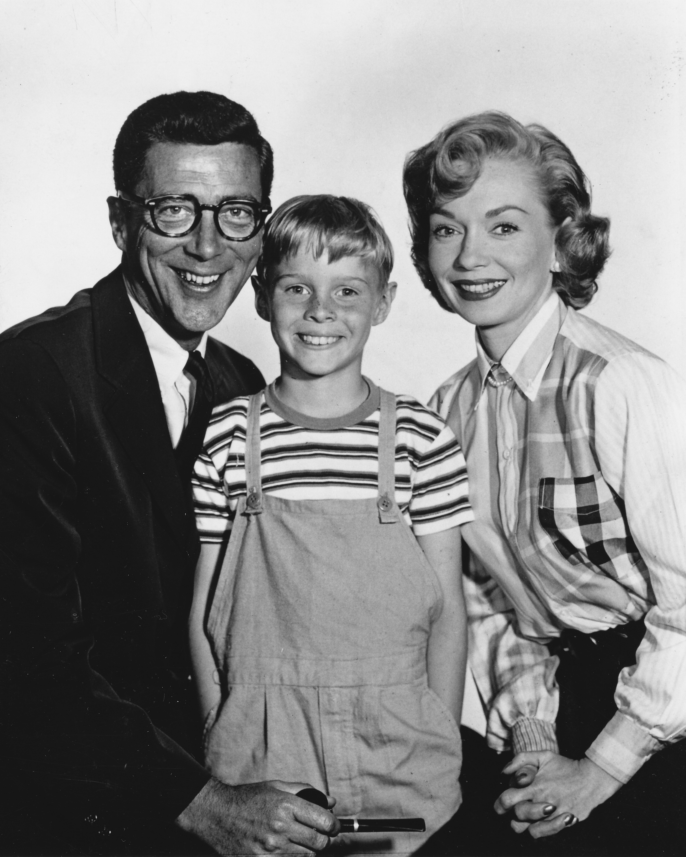 Herbert Anderson (left) with his co-stars of ''[[Dennis the Menace (1959 TV series)|Dennis the Menace]]'', [[Gloria Henry]] and [[Jay North]] (1959)