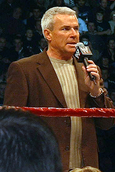 Then WCW Vice President Eric Bischoff, who in November 1996 revealed that he had secretly been a member of the nWo all along