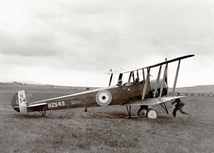 This Avro 504K was the first aeroplane in Iceland, taken there in 1919