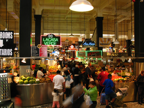 Grand Central Market in the Homer Laughlin Building