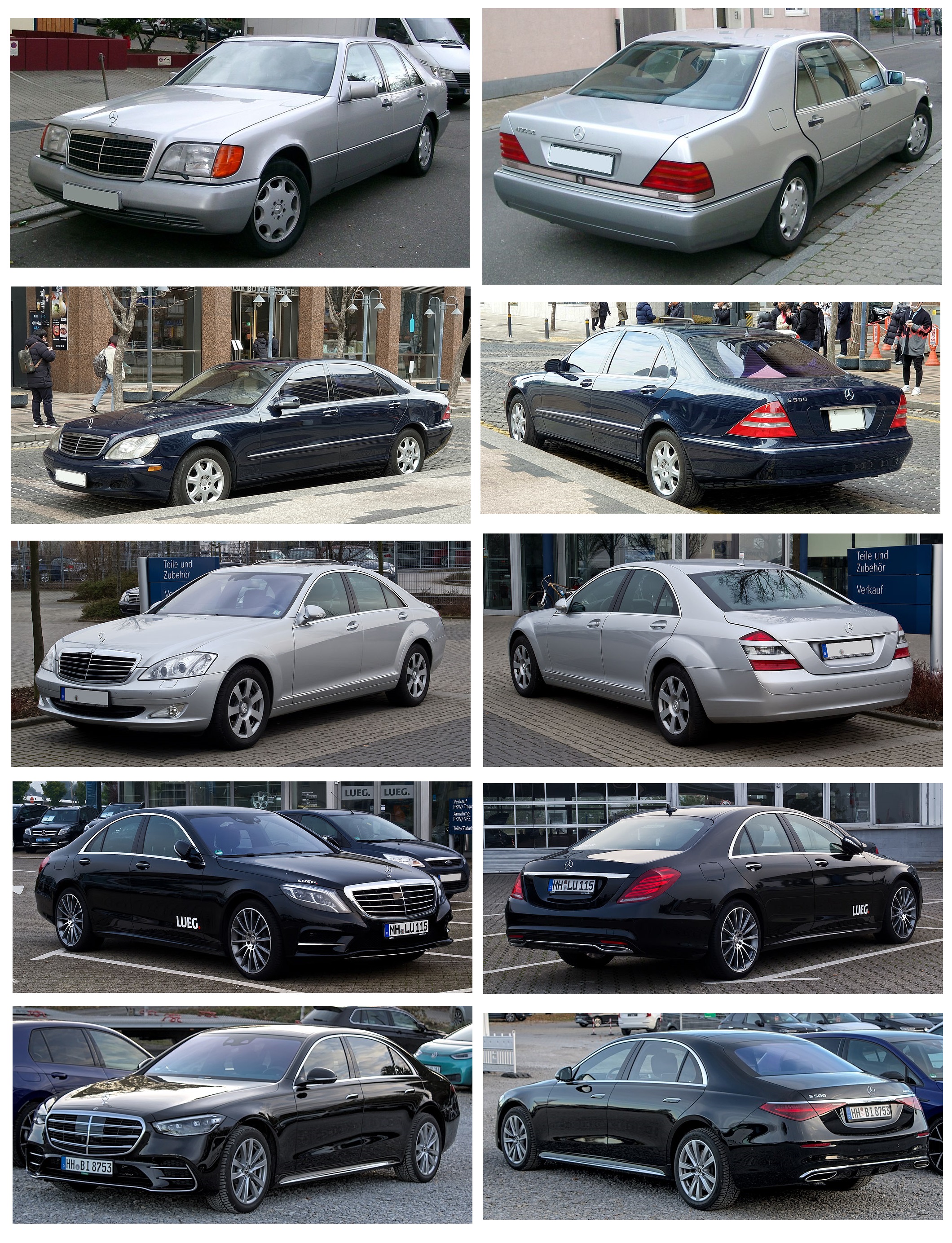 Mercedes S Class Coupe Generations - Mercedes Benz - Timeline