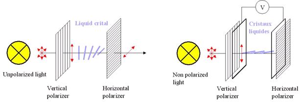 polarització d'un LCD