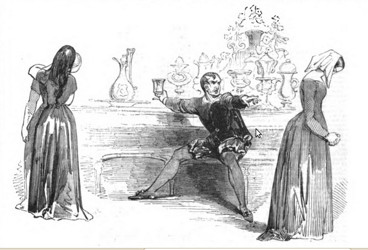 File:Scene from The City Madam, Sadlers Wells Theater, London 1844.png