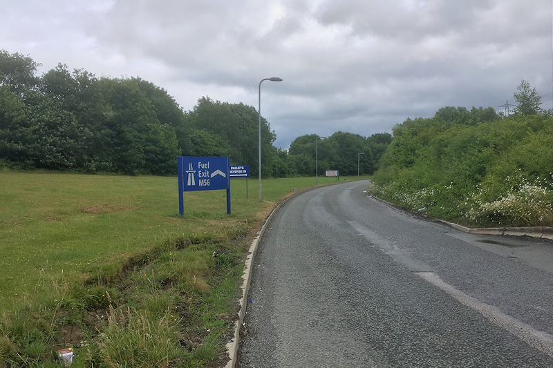 File:Chester Services, Exit from Lorry Park - geograph.org.uk - 6015684.jpg