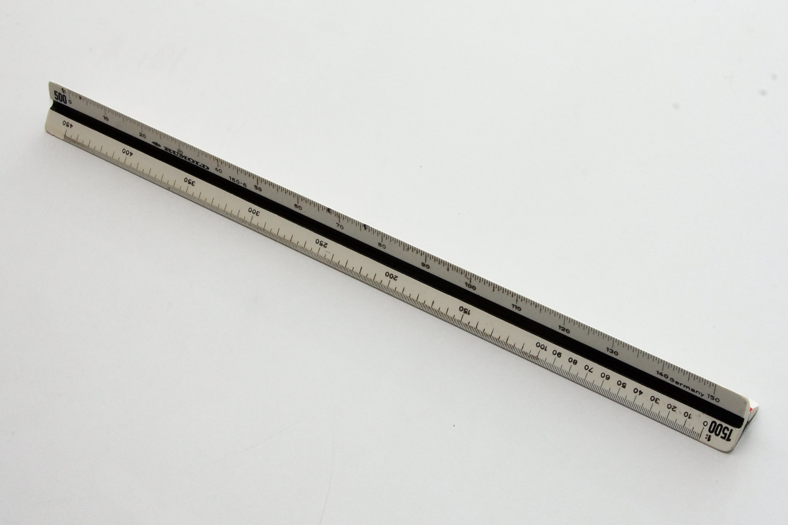 Maßstab-Lineal Reduktionsmaßstab Verhältnislehre Brouilloniermaßstab 20cm 