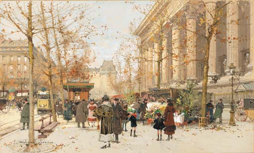 File:Eugène Galien-Laloue Paris Le marché aux fleurs 2.jpg