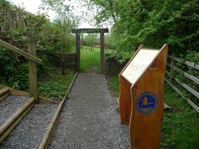 Garden beside the Brinore Tramroad near Talybont-on-Usk - geograph.org.uk - 2952510