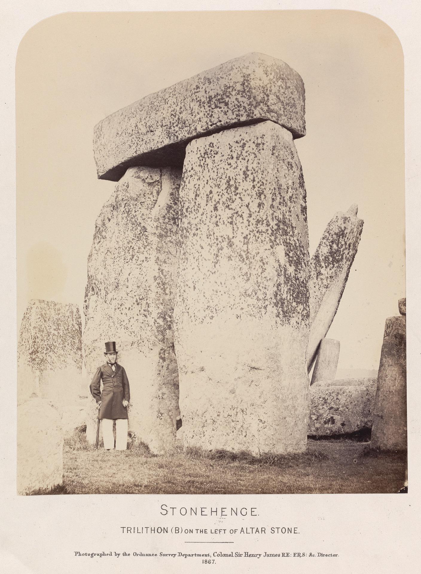 James Waterhouse - Stonehenge, Trilithon (On the left of altar stone), Yale Center for British Art