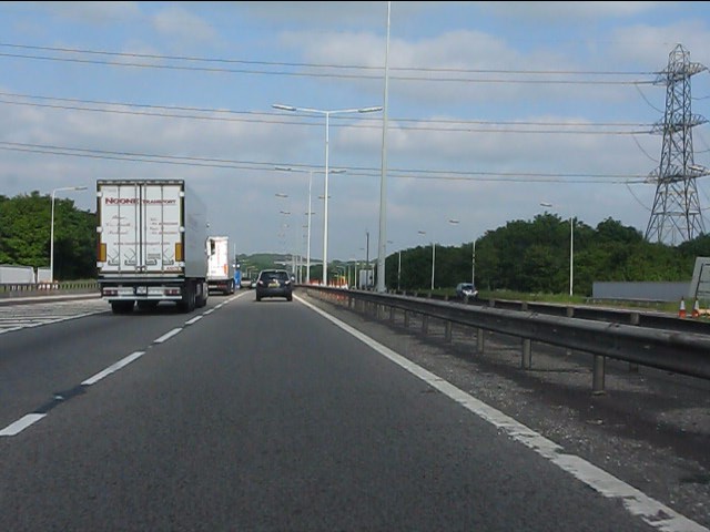 File:M54 motorway crossed by power lines - geograph.org.uk - 3501455.jpg