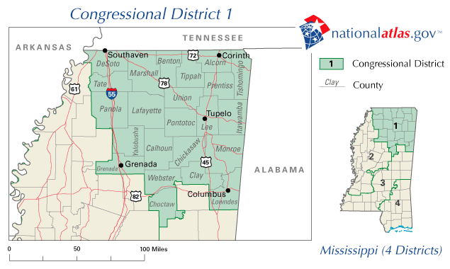 Mississippi's 1st congressional district in 2010