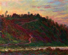 File:Monet - the-village-of-la-roche-blond-sunset.jpg