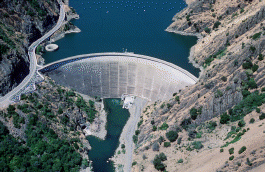 Monticello Dam Dam in Vaca Mountains,Napa County, California.