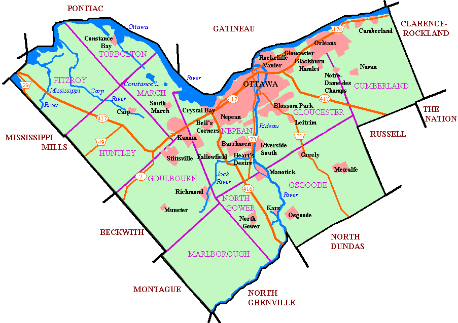 Image result for map of ottawa neighborhoods
