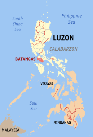 Provinz Batangas Wikipedia   Ph Locator Map Batangas 