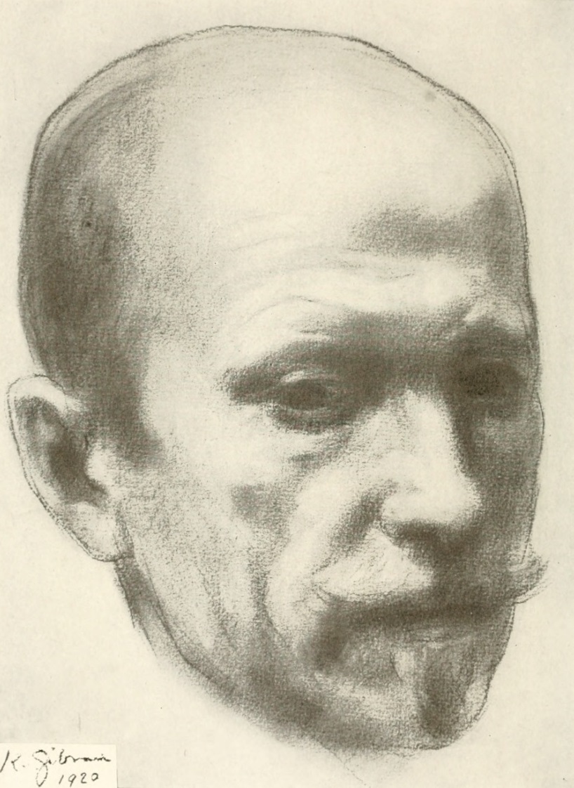 Portrait of Johan Bojer, 1920, by [[Kahlil Gibran