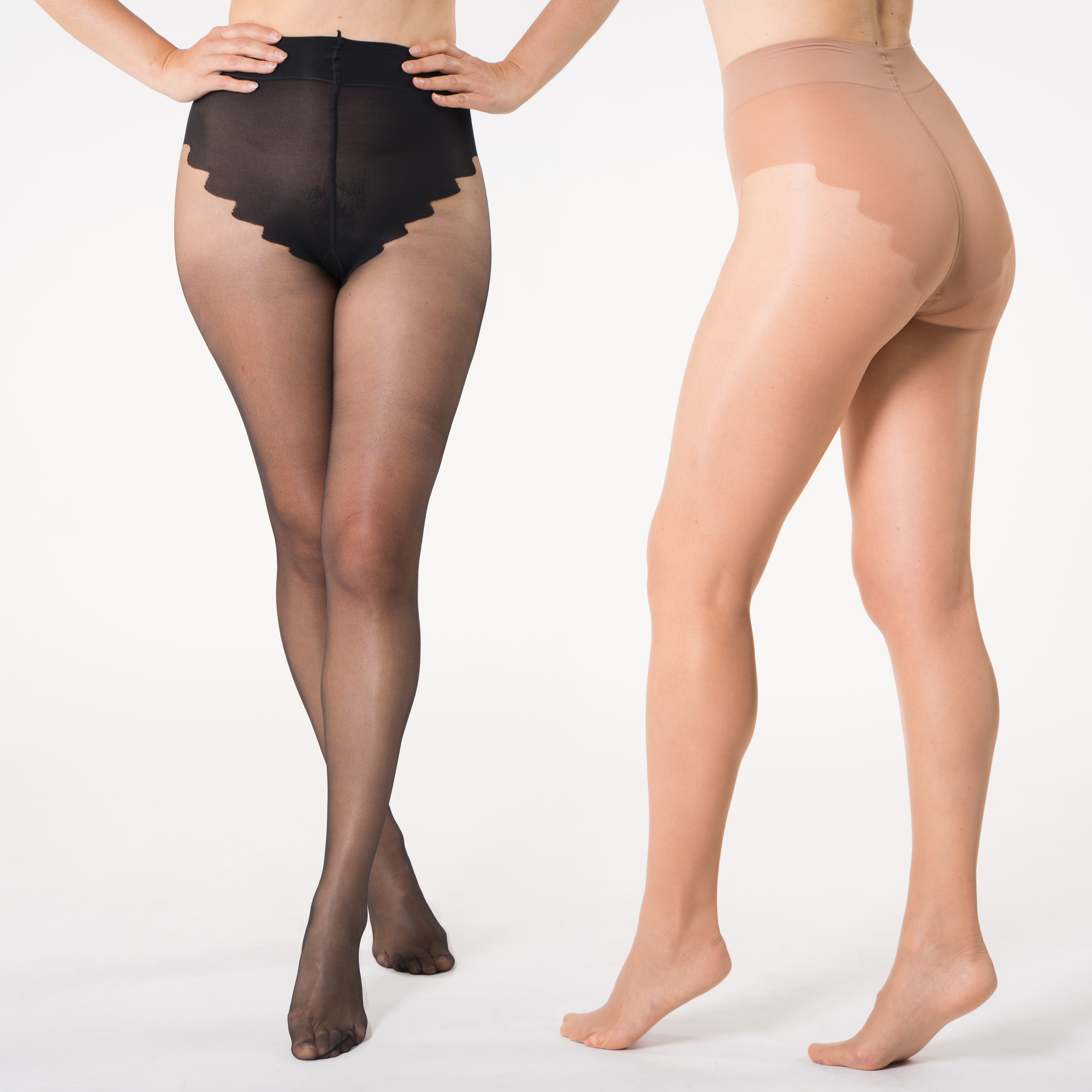 File:Sheer tights or pantyhose with high waist control top and thong back-  rear view 02.jpg - Wikimedia Commons