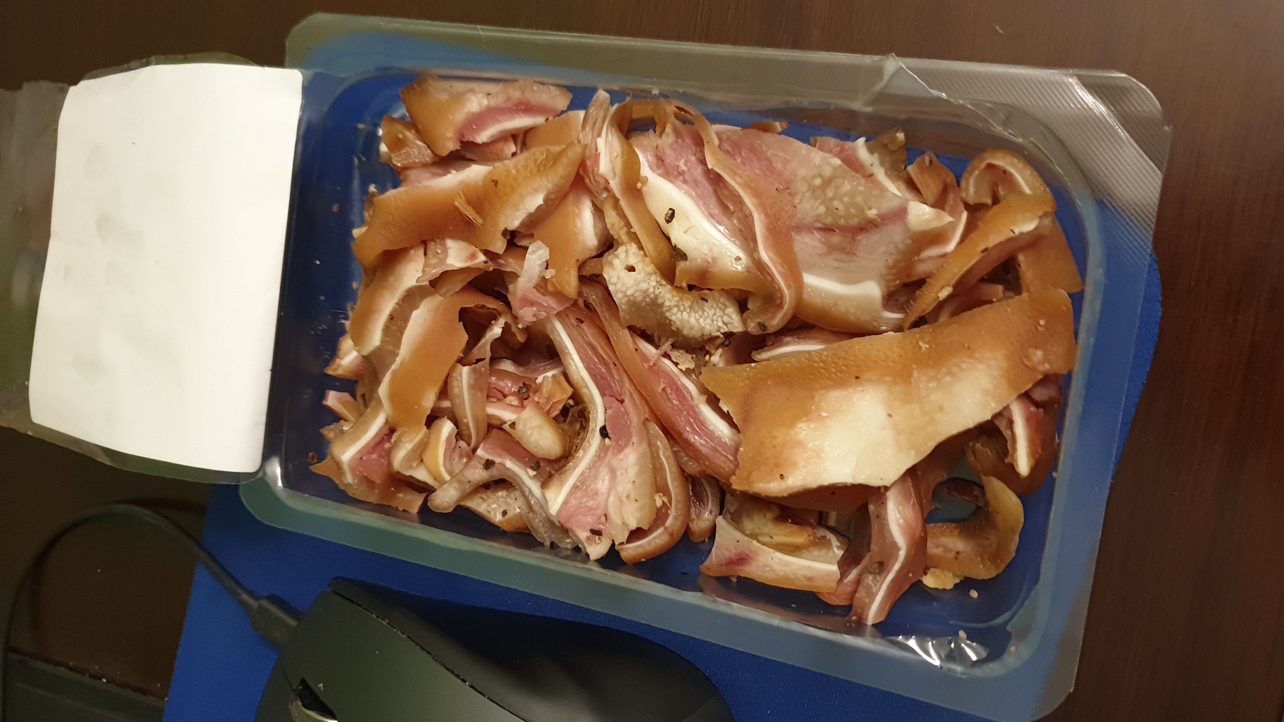 File Smoked Pig S Ears Kiaulių Ausys Cuted Into Strips Jpg Wikimedia Commons