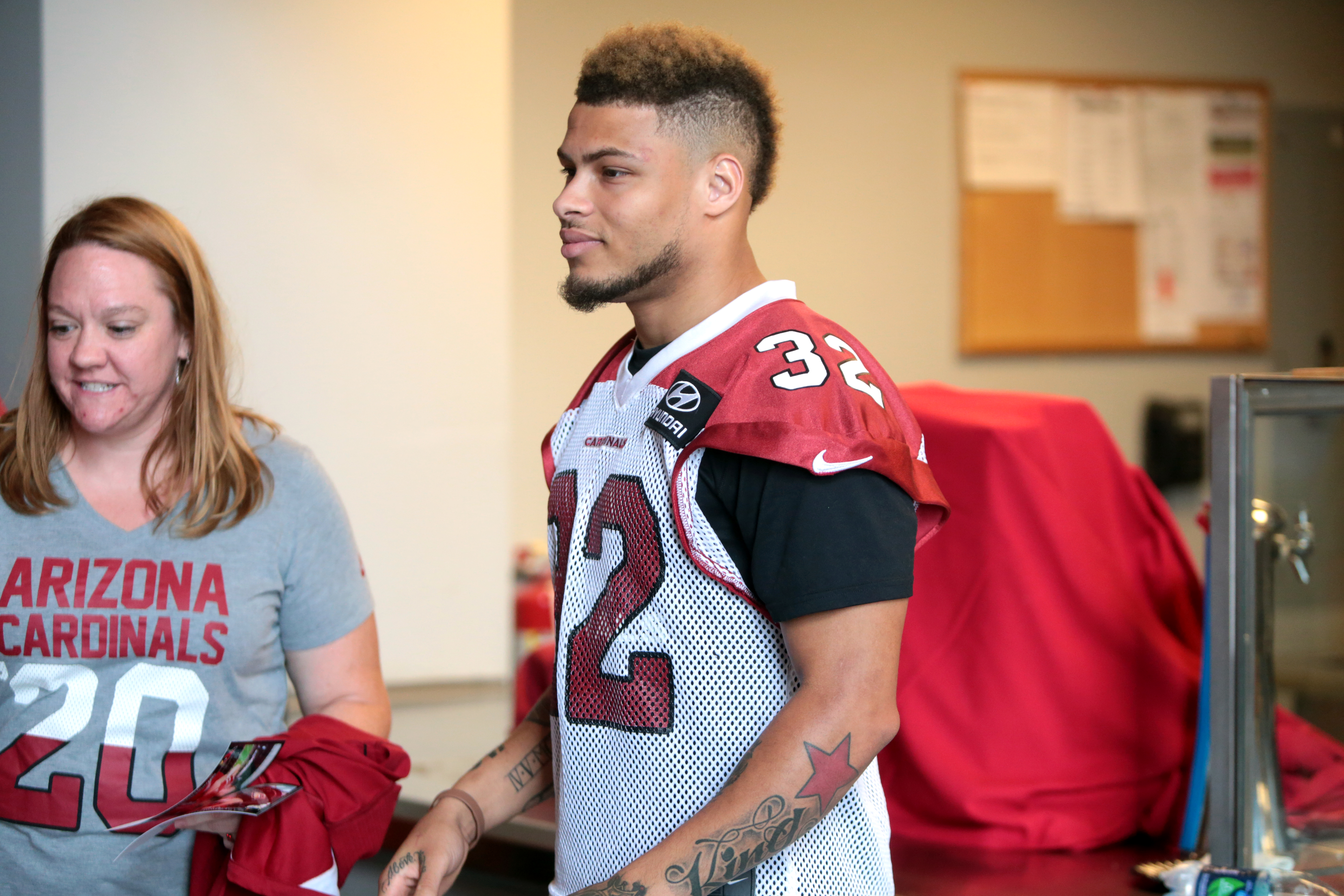 Tyrann Mathieu Black Arizona Cardinals Mainliner Name & Number