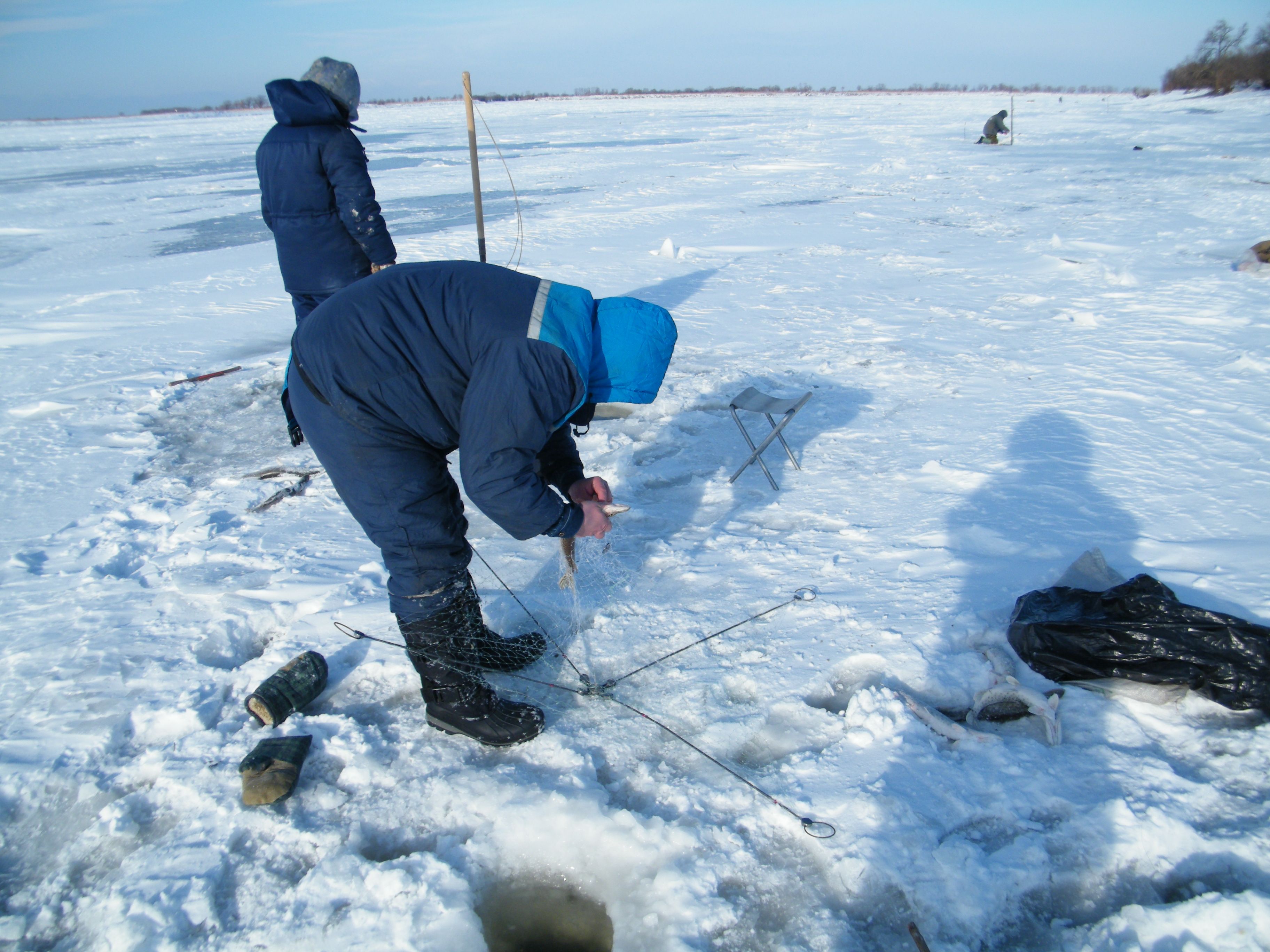 Снасть хапуга рыбалка зимой на Дальнем востоке