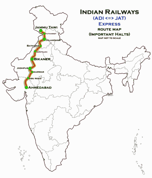 File:(Ahmadabad - Jammu Tawi) Express Route map.svg