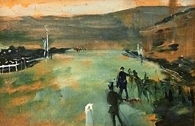 Champ de courses (Racecourse) by Toulouse-Lautrec in Musée Toulouse-Lautrec Albi