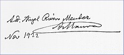 Ángel Rivero Méndez signature
