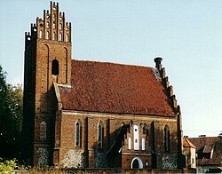 Die Dorfkirche in Łabędnik/(Groß Schwansfeld)