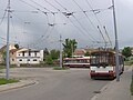 Trolejbusová smyčka v Kalvodově ulici
