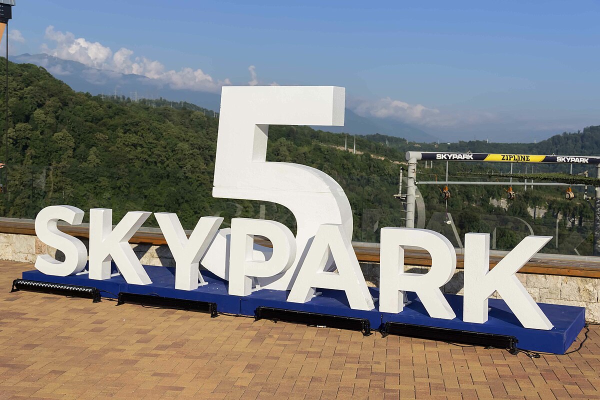 Сочи за один день. Skypark логотип.