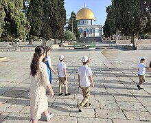 Jewish children on a pilgrimage to the Temple Mount. Passover 2024 `lyyh lrgl bpsKH - yldym.jpg