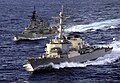 John S. McCain (foreground) and Australian destroyer Brisbane: 19 May 2001