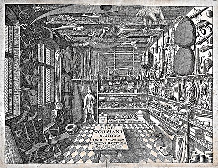 Cabinets of curiosities, such as that of Ole Worm, were centers of biological knowledge in the early modern period, bringing organisms from across the world together in one place. Before the Age of Exploration, naturalists had little idea of the sheer scale of biological diversity.