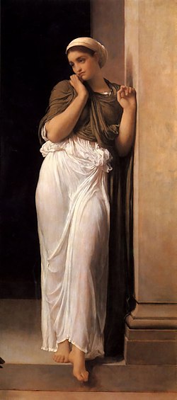 Nauszikaa ábrázolása Frederic Leighton festményén