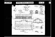 Plans and sections of Marlborough Cinema dated 1909, showing a simple gabled structure that was internally lined with wooden benches.