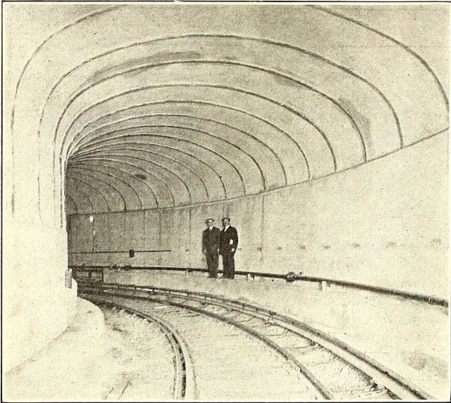 Hudson tunnels shortly after their completion