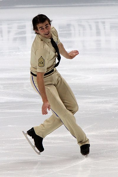 Bradley performs his short program at the 2011 World Championships.