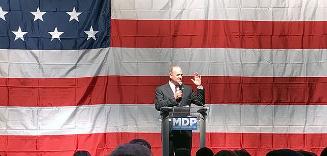 Dan Kildee at the spring 2017 Michigan Democratic Convention