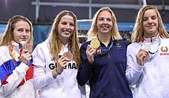 2018-10-10 Swimming Girls' 50m Butterfly Final at 2018 Summer Youth Olympics by Sandro Halank–019.jpg