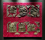 Verguld zilveren beplating Amelberga-schrijn, 11e eeuw