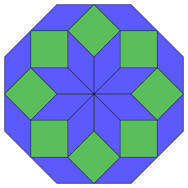 File:8-gon rhombic dissection-size2.svg