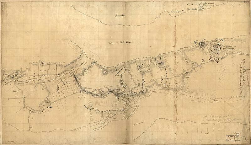 File:A tracing relating to Fort Washington or Knyphausen. LOC gm71000650.jpg