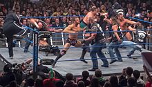 Magnus and the rest of TNA roster brawl with Aces & Eights Aces & Eights Brawl 2013.jpg