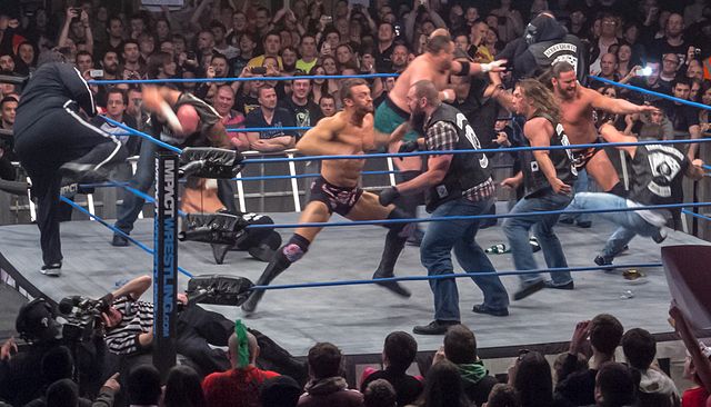 Aces & Eights brawl with the TNA roster.