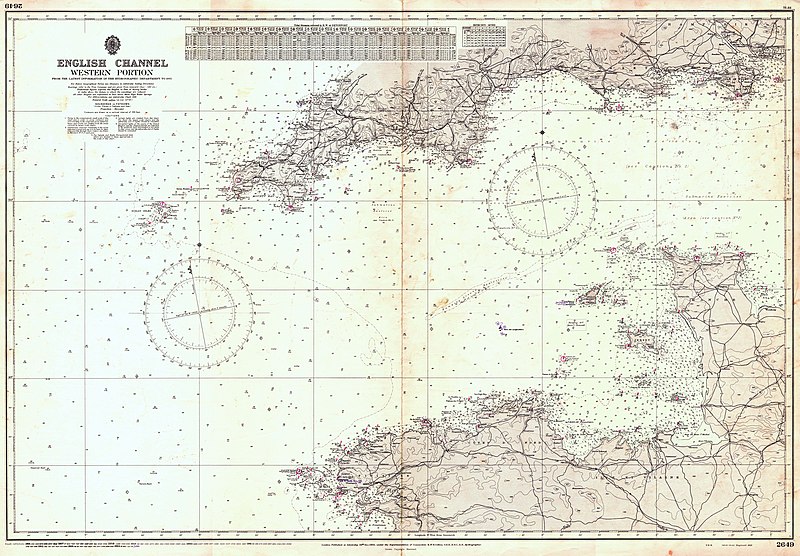 Admiralty Chart English Channel