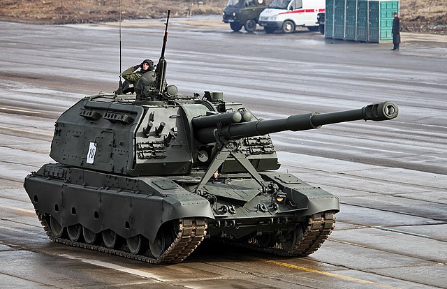 A 2S19M2 Msta-S of the Russian Army