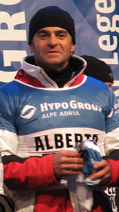 Alberto Tomba zdobywca PŚ w sezonie 1995