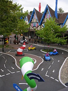 Driving School (Alton Towers) Driving school car ride