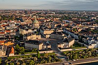 Yleiskuva Frederiksstadenista, taustalla Marmorikirkko